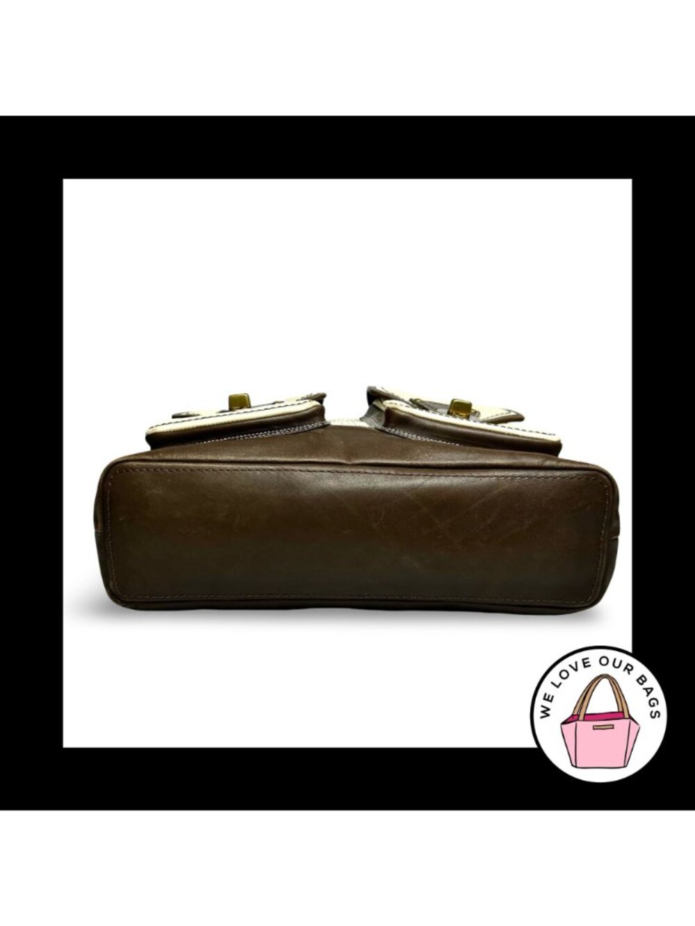 Rare $658 COACH 65th Anniversary GIGI SPECTATOR Tote Leather Legacy Stripe 11569 - Picture 5 of 7
